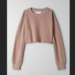 TNA CozyAF Boyfriend cropped sweatshirt